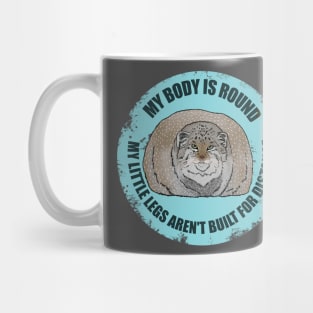 Round Pallas Cat Ice Blue Mug